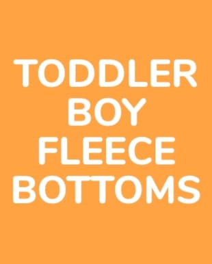 Toddler Boy Fleece Bottoms