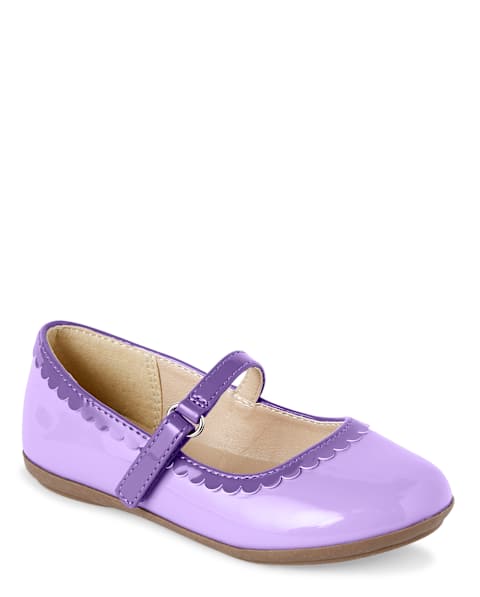 Балетки Gymboree Scalloped Ballet - Whooo's Cute для девочек, цвет: Фиолетовый