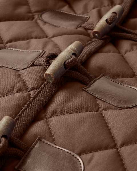 Куртка Gymboree Quilted - Pony Club для девочек, цвет: Коричневый
