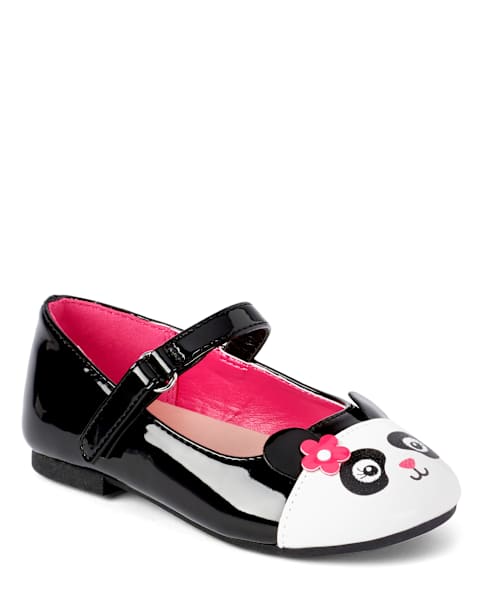 Балетки Gymboree Panda Ballet - Panda Party для девочек, цвет: Чёрный