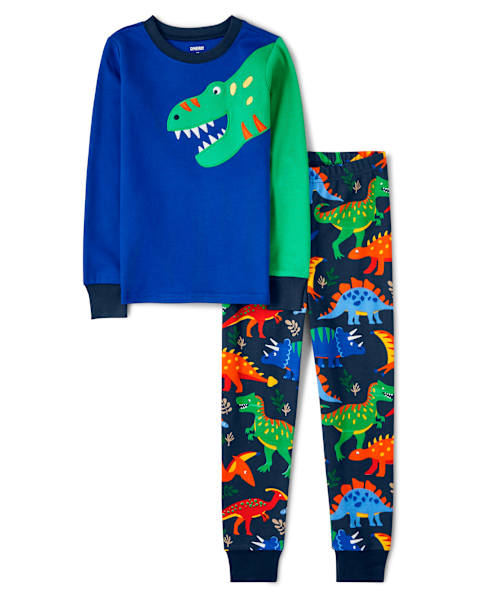 Пижама Gymmies для детей, хлопок, 2 предмета — Gymboree, цвет: Синий