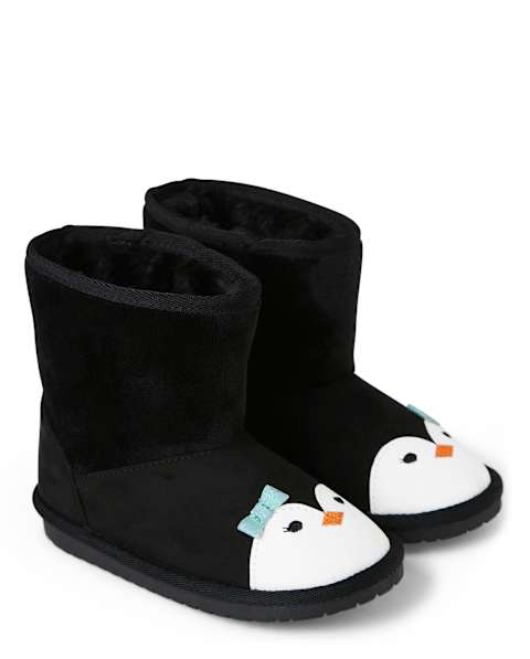 Ботинки Gymboree Penguin - Polar Party для девочек, цвет: Чёрный