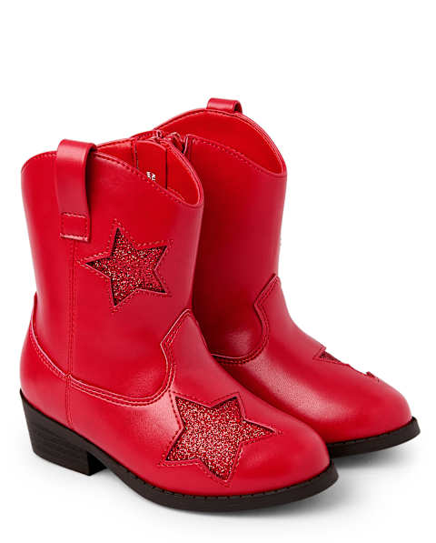 Ботинки Gymboree Cowgirl для девочек, цвет: Красный