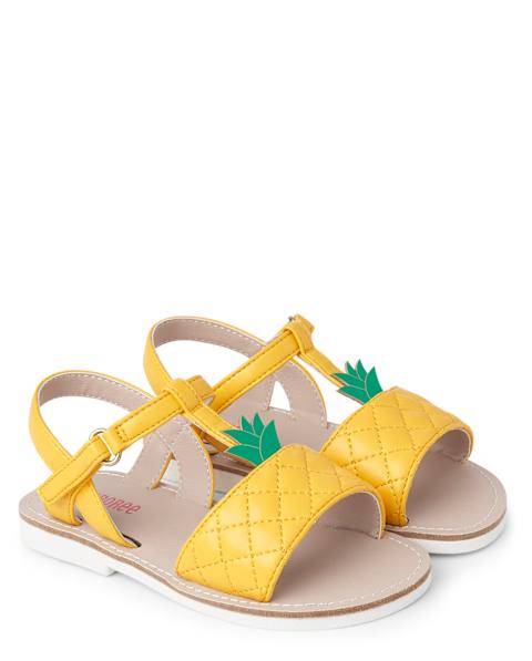 Сандалии Gymboree Eyelet Sandal - Pineapple Punch для девочек, цвет: Жёлтый