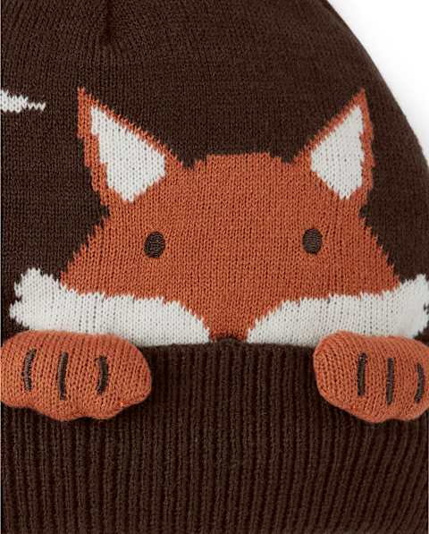 Шапка Gymboree Embroidered Fox - Autumn Harvest для мальчиков, цвет: Разноцветный