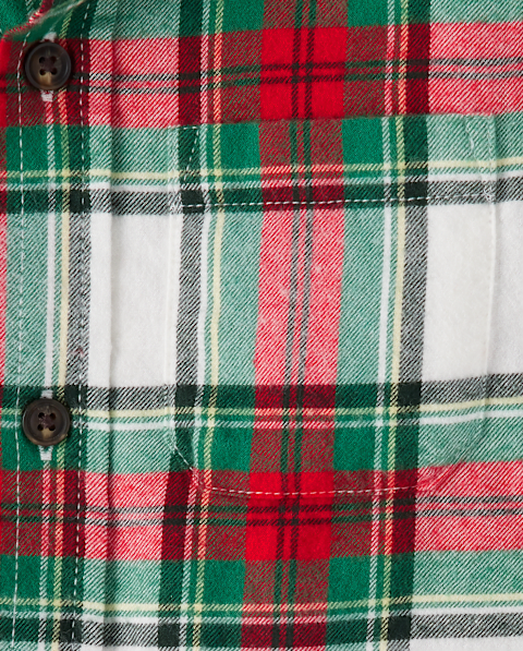 Рубашка Gymboree Matching Family Plaid Button Up Shirt - Family Celebrations для мальчиков, цвет: Красный