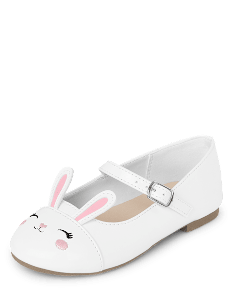 Балетки Gymboree Embroidered Bunny Ballet - Spring Celebrations для девочек, цвет: Белый