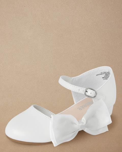 Балетки Gymboree Bow Ballet - Special Occasions для девочек, цвет: Белый