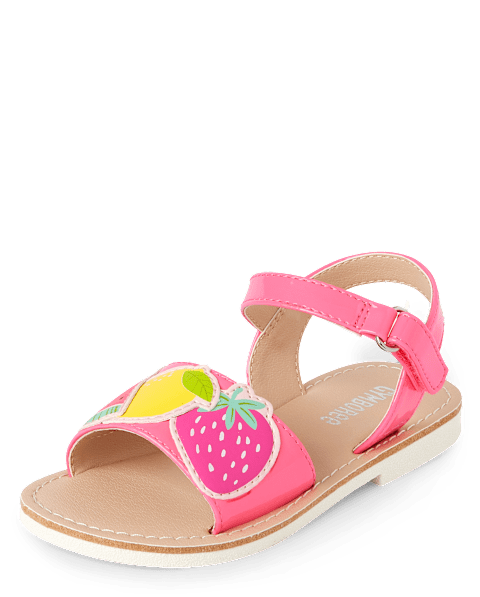 Сандалии Gymboree Applique Fruit Sandals - Festive Fruit для девочек, цвет: Разноцветный