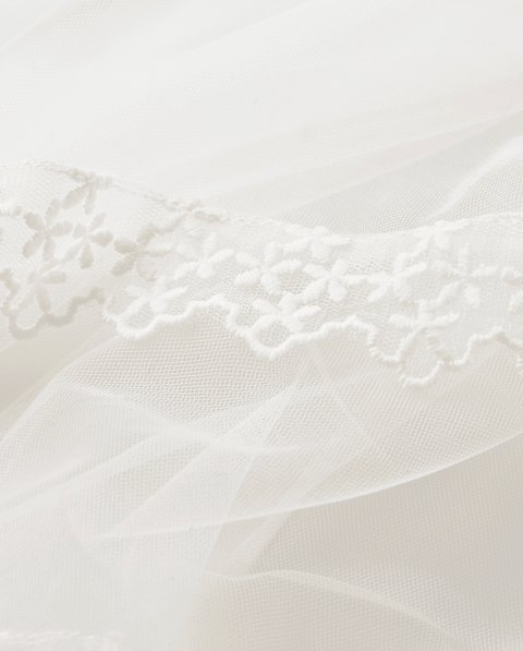 Головные уборы Gymboree Floral Lace Veil - Special Occasions для девочек, цвет: Белый