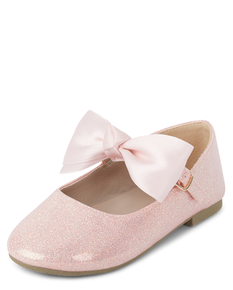 Балетки Gymboree Glitter Bow Ballet - Sugar Plum Fairy для девочек, цвет: Розовый