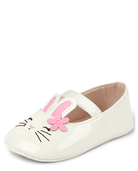 Балетки Gymboree Bunny Ballet - Spring Celebrations для девочек-малышей, цвет: Белый