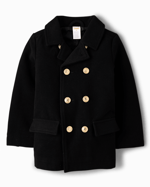 Пальто Gymboree Peacoat - Royal Christmas для мальчиков, цвет: Чёрный