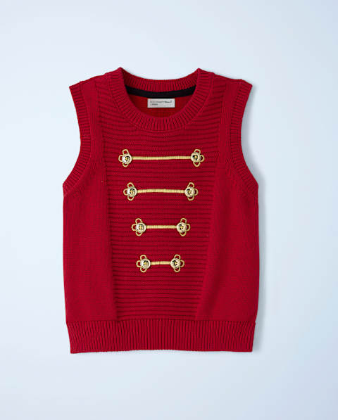 Жилет Gymboree Embroidered Button Sweater Vest - New York City Ballet для мальчиков, цвет: Красный