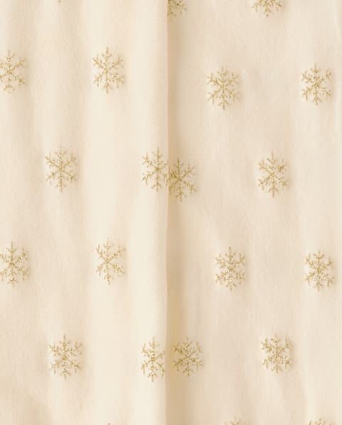 Колготки Gymboree Glitter Snowflake Microfiber Tights - Royal Christmas для девочек, цвет: Кремовый
