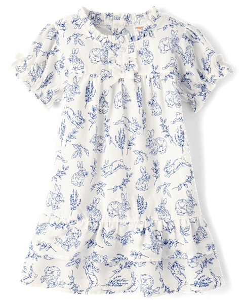 Сорочка Poplin для детей, оборки — Gymboree, цвет: Белый