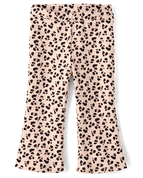 Леггинсы Gymboree Leopard Ponte Flare Jeggings - Petit Paris для девочек, цвет: Оранжевый