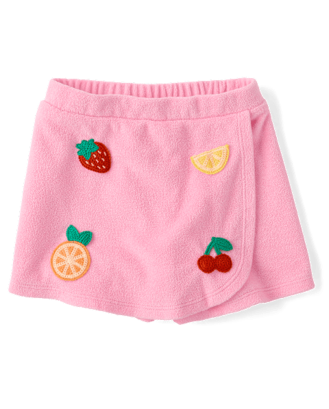 Юбка-шорты Gymboree Crochet Fruit Terry Faux Wrap Skort - Swim Shop для девочек, цвет: Розовый