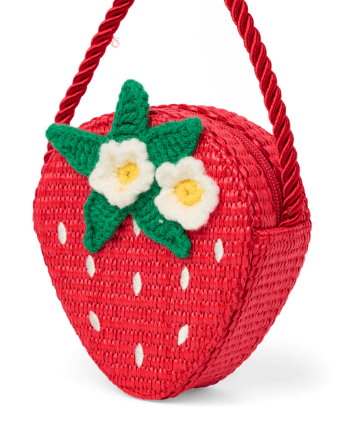 Сумка Gymboree Raffia Strawberry - Amalfi Coast для девочек, цвет: Красный