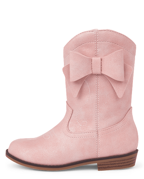 Ботинки Gymboree Bow Cowgirl - Nantucket Charm для девочек, цвет: Розовый