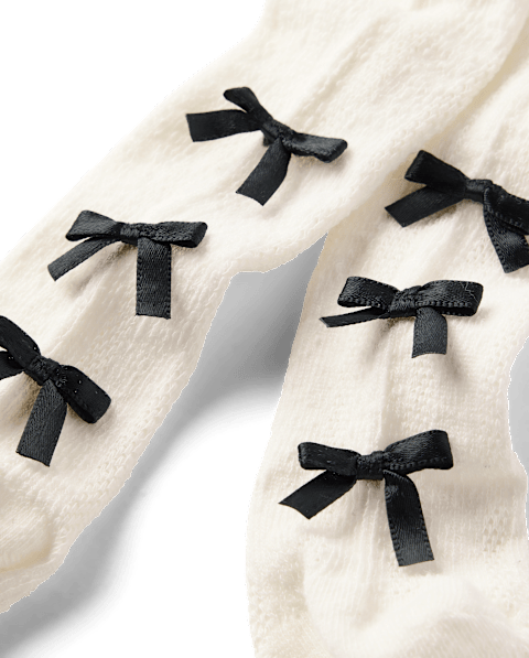 Колготки Gymboree Bow Pointelle Tights - The Leopard Edit для девочек, цвет: Кремовый