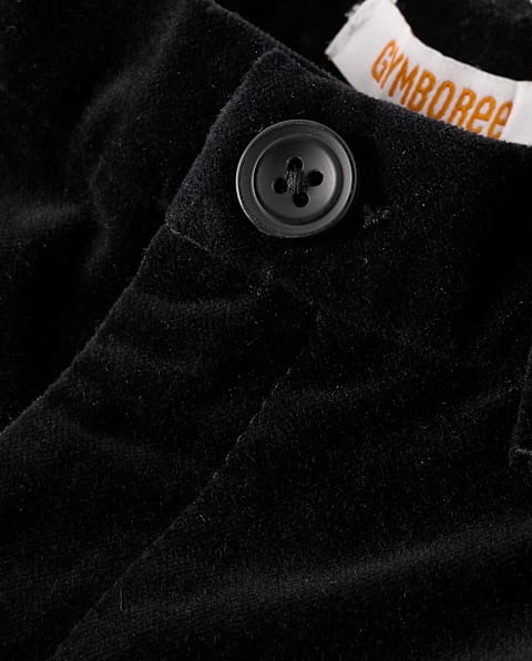 Брюки Gymboree Velvet Dress Pants - Tartan Remix для мальчиков, цвет: Чёрный
