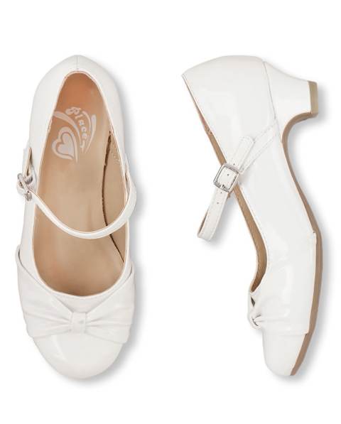 Туфли The Children's Place Low Heel для девочек, цвет: Белый