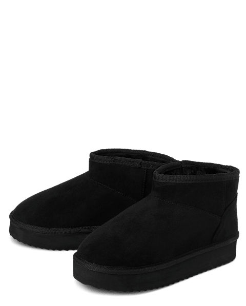 Ботинки The Children's Place Low Platform Teddy для девочек, цвет: Чёрный