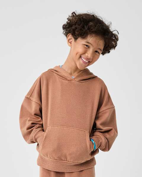 Худи The Children's Place Garment Dyed Premium Fleece для девочек, цвет: Коричневый