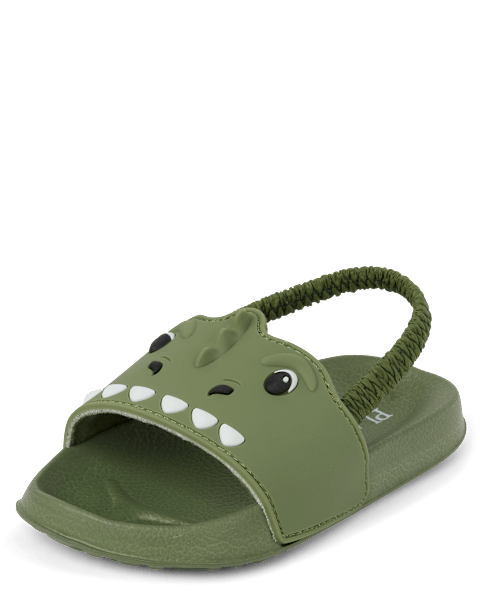 Сандалии The Children's Place Dino для мальчиков-малышей, цвет: Зелёный