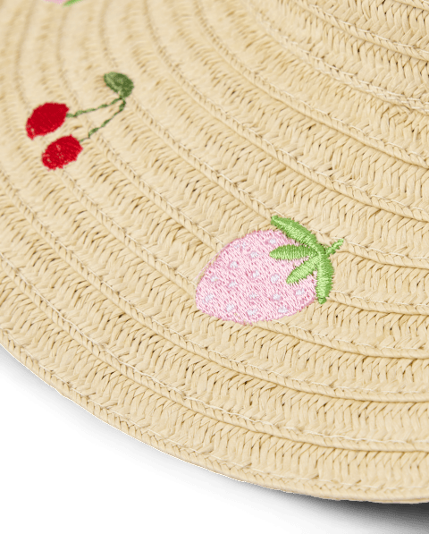 Головной убор The Children's Place Embroidered Fruit Sun Hat для девочек-малышей, цвет: Серый