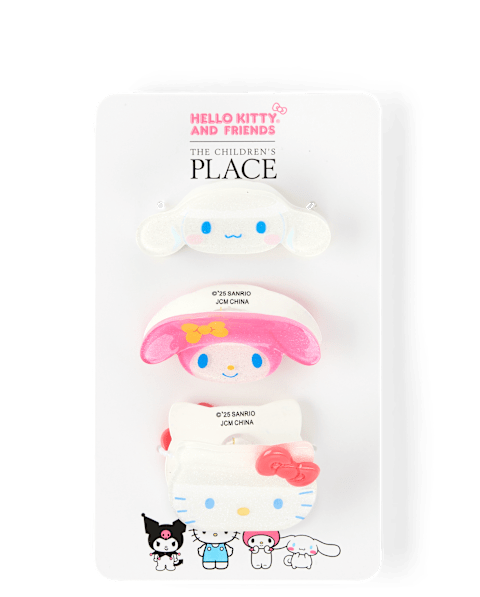 Аксессуары для волос The Children's Place Hello Kitty® And Friends Claw Clip 3-Pack для девочек, цвет: Разноцветный