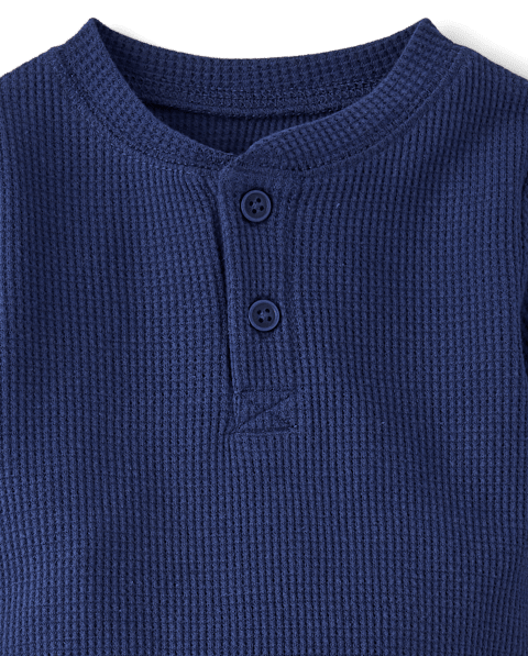 Комбинезон The Children's Place Thermal Henley для мальчиков-малышей, цвет: Синий