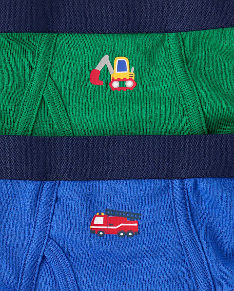 Трусы-брифы Vehicle для мальчиков, 7 шт. — The Children's Place, цвет: Синий