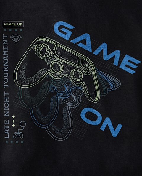 Пижама Game для мальчиков — The Children's Place, цвет: Чёрный
