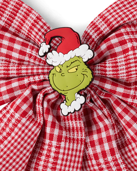 Аксессуары для волос The Children's Place Dr. Seuss The Grinch™ Plaid Bow Hair Clip для девочек, цвет: Разноцветный