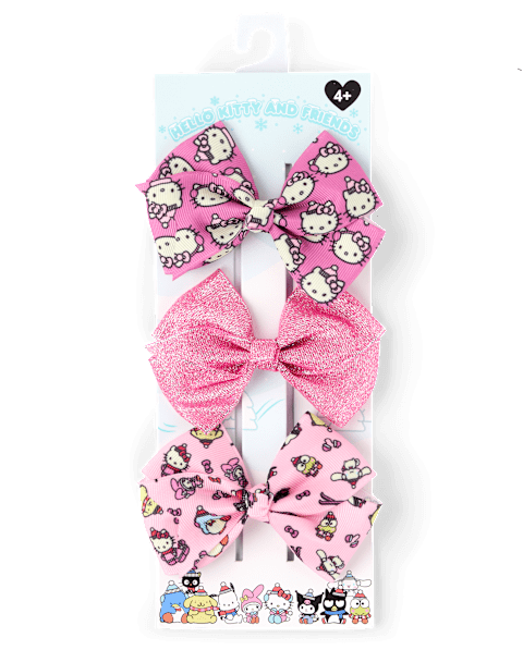 Аксессуары для волос The Children's Place Hello Kitty® Bow Hair Clip 3-Pack для девочек, цвет: Разноцветный