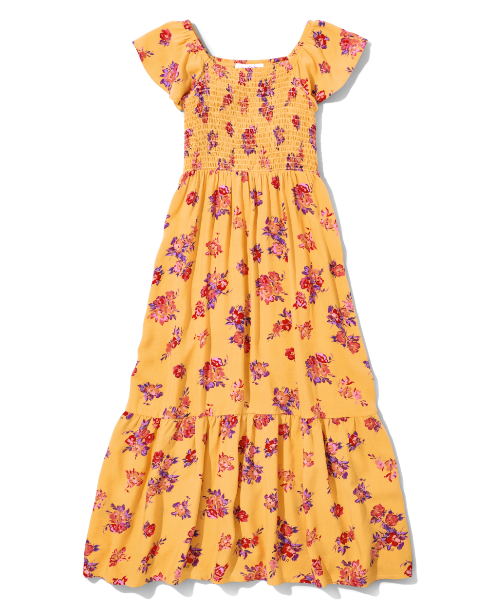 Sugar and Jade Tween Girls Floral Smocked Maxi Dress | Size XXL(20/22) | Yellow Sugar and Jade Tween Girls Floral Smocked Maxi Dress | Size XXL(20/22) | Yellow