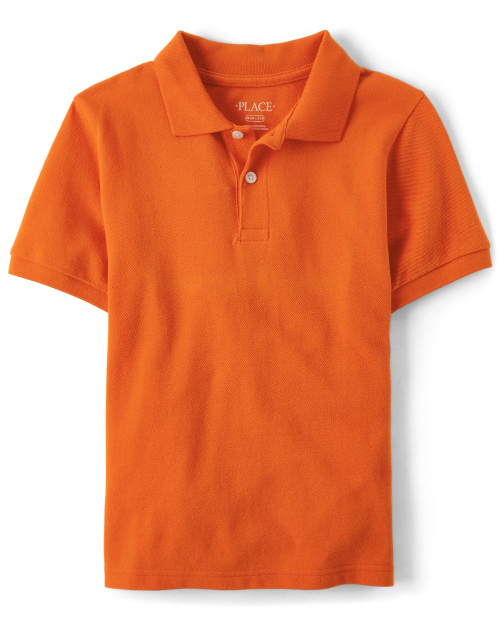 The Children's Place Boys Uniform Pique Polo - Orange - Xs (4)