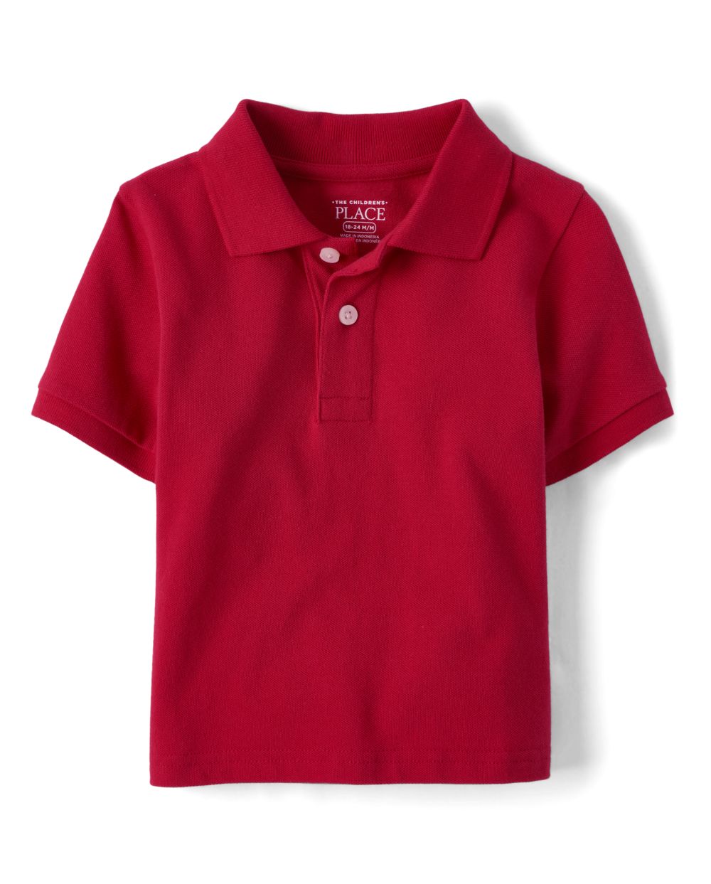 

s Baby And Toddler Boys Uniform Pique Polo - Red - The Children's Place