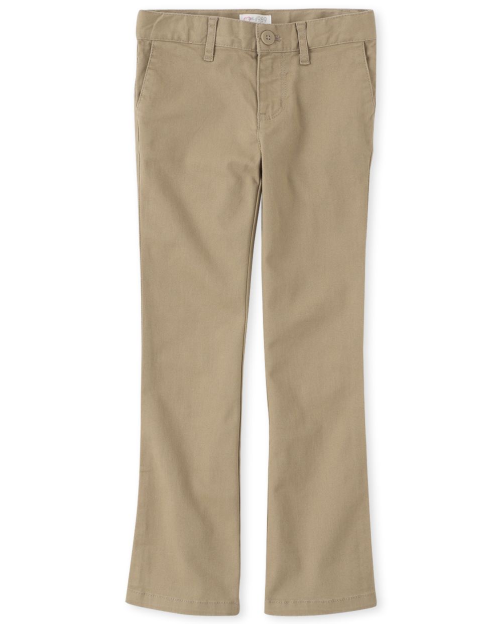Girls Uniform Bootcut Chino Pants - Tan - The Children's Place