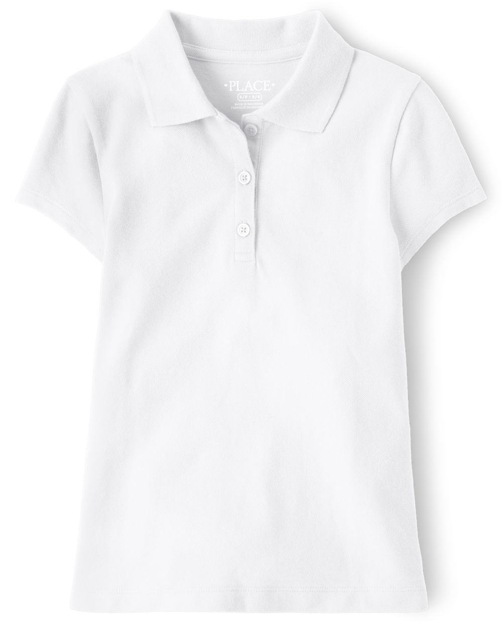 

s Uniform Pique Polo - White - The Children's Place