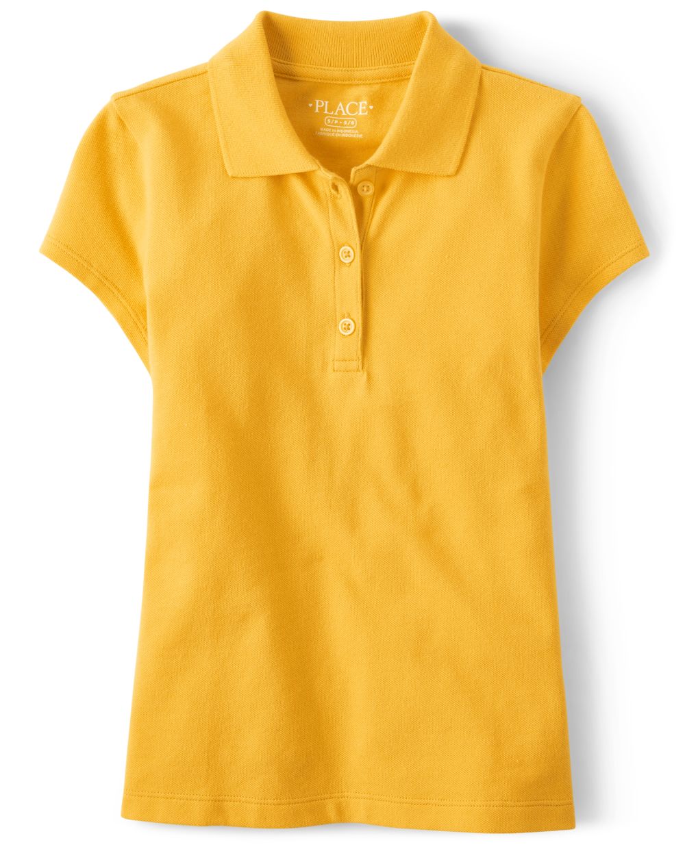 

s Uniform Pique Polo - Yellow - The Children's Place