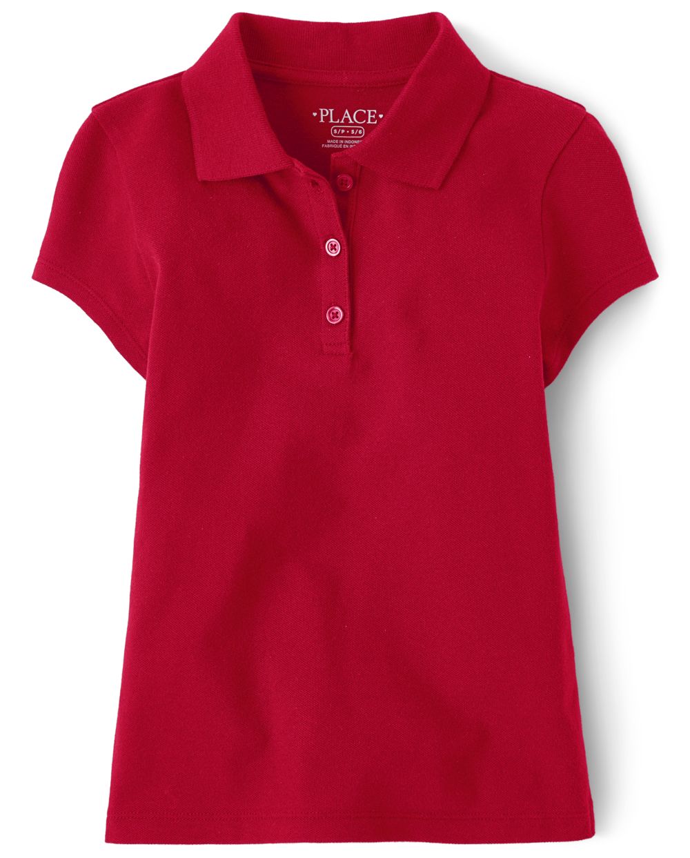 

s Uniform Pique Polo - Red - The Children's Place
