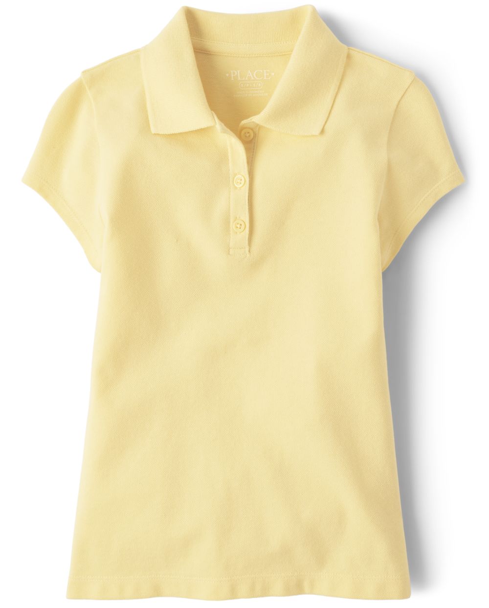 

s Uniform Pique Polo - Yellow - The Children's Place