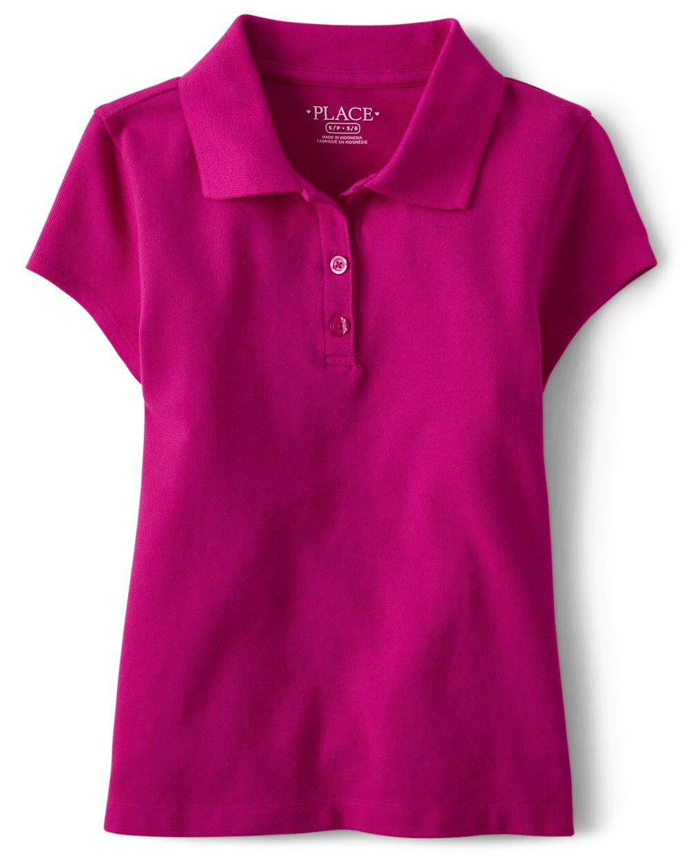

s Uniform Pique Polo - Pink - The Children's Place