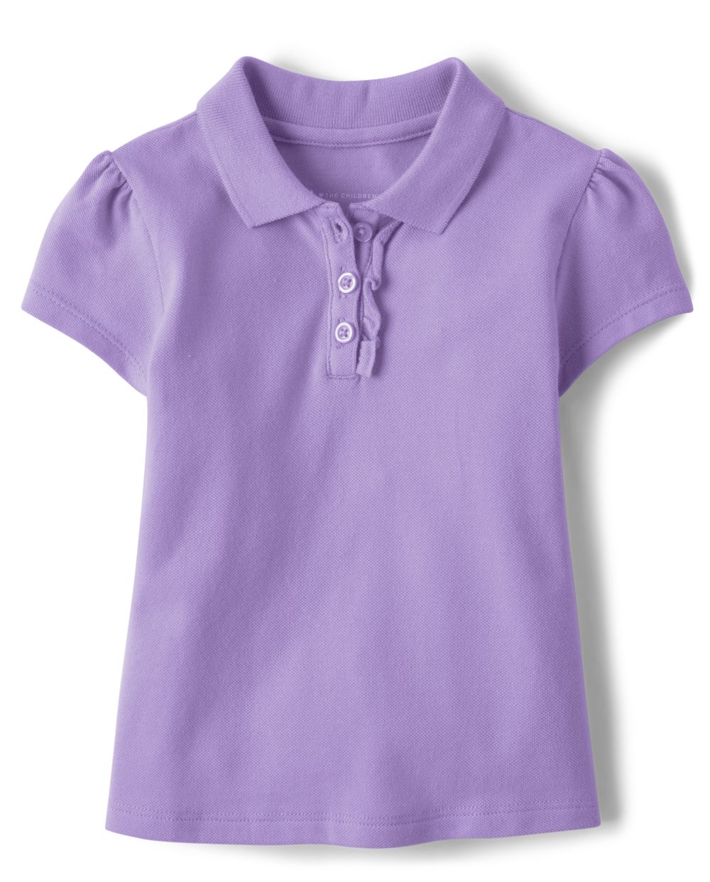 

s Toddler Uniform Ruffle Pique Polo - Purple - The Children's Place