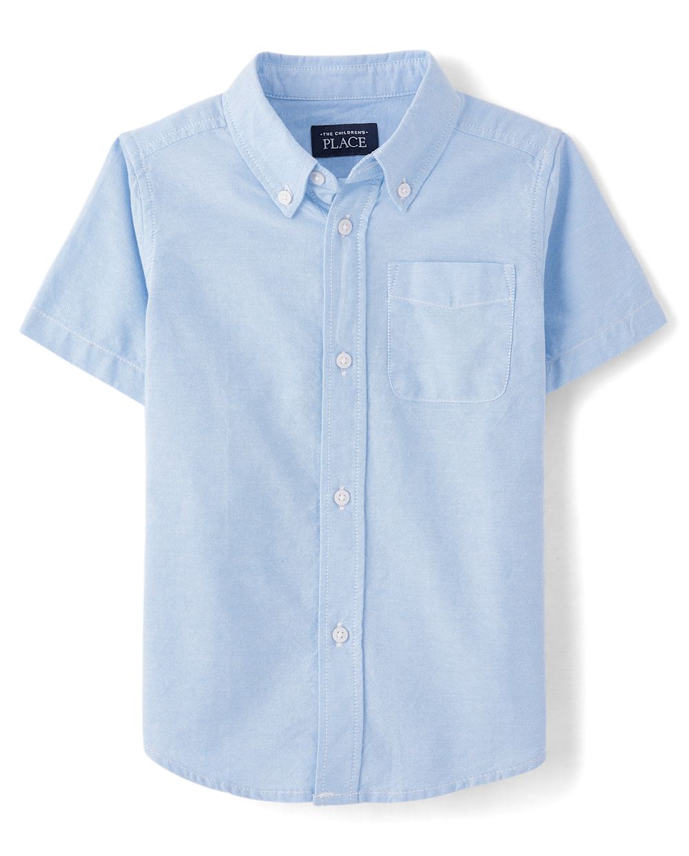 

Boys Boys Uniform Oxford Button Down Shirt - Blue - The Children's Place