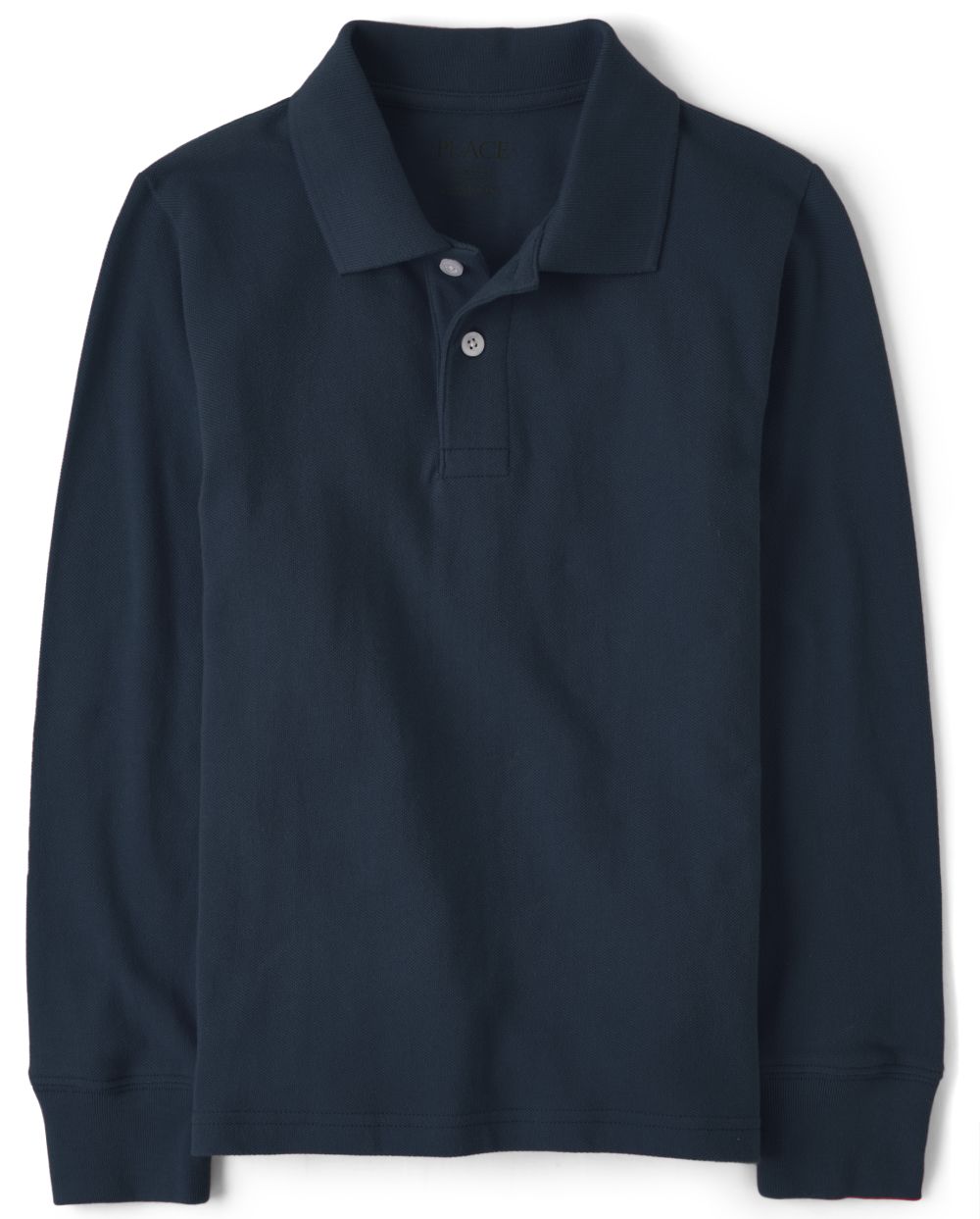 

Boys Boys Uniform Long Sleeve Pique Polo - Blue - The Children's Place