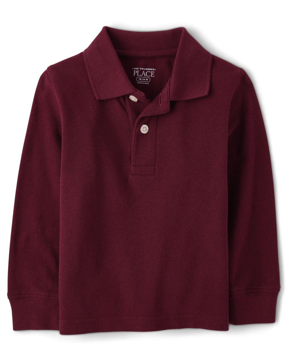 Baby And Toddler Boys Uniform Long Sleeve Pique Polo